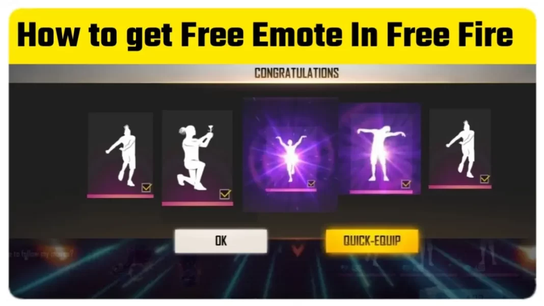 How To Get Free Emotes in Free FireHow To Get Free Emotes in Free Fire